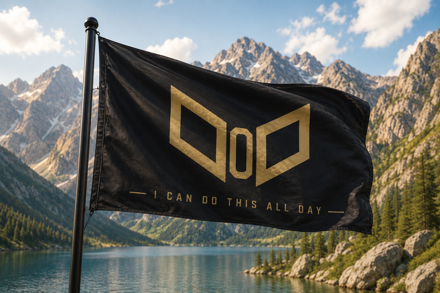 Dad on Duty Flag
